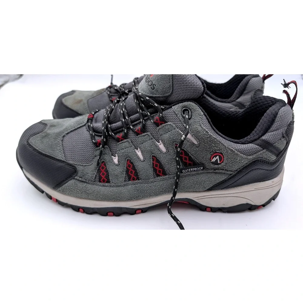 Nevados Iron WP Mens 13 W Waterproof Hiking Shoes Grey Black Low Top Sneakers